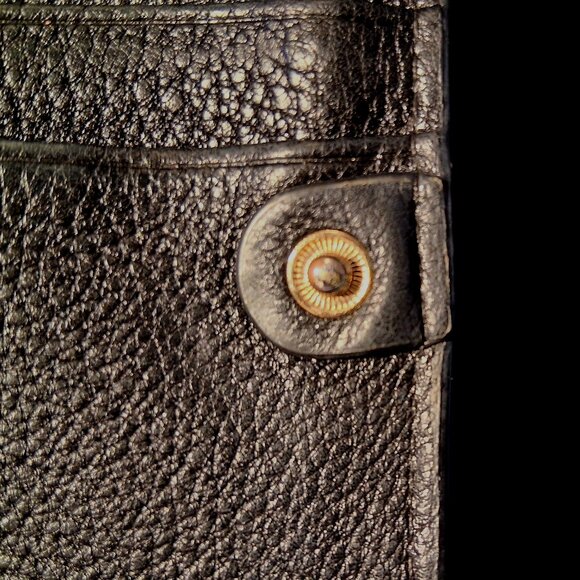 Michael Kors Wallet Large Lillie Gusset Carryall Black Soft Pebbled Leather - Picture 14 of 15